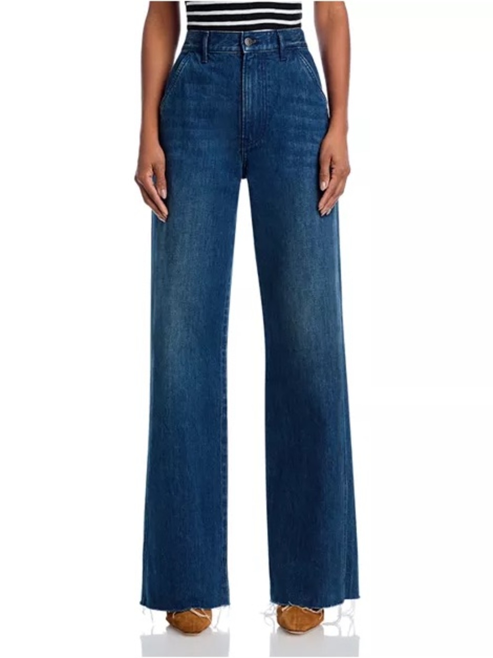 Veronica Beard Taylor Relaxed Wide-Leg Jeans